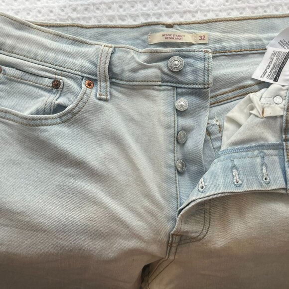 Levis Wedgie Staight Wedgie Droit Sz 32 - Picture 2 of 5